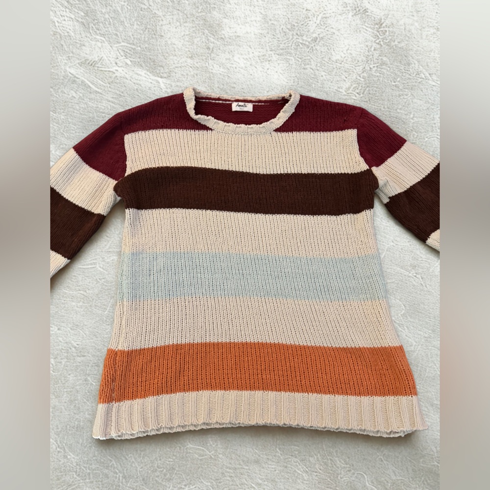 Amalli Talli Striped Knit Sweater in Multicolor